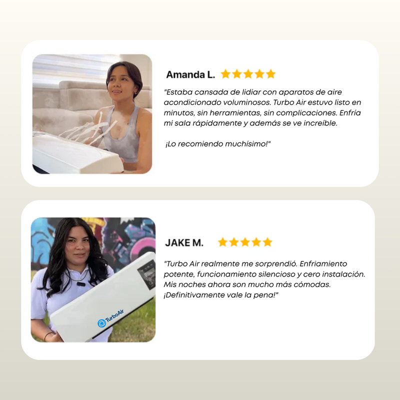 Turbo Air - Aire Acondicionado Portátil [Enfría y Calienta]